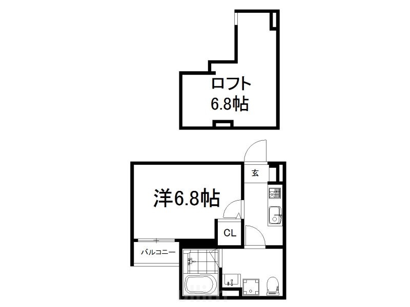 フォレスト丹波橋の間取り