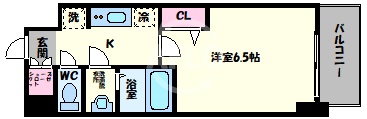 プレサンス上町台筆ヶ崎NORTHの間取り