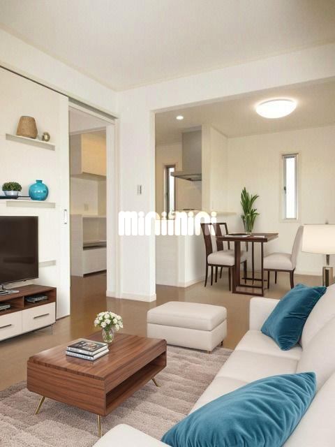 居室・リビング　本画像はＣＧで作成しており、実際に家具等は置かれておりません