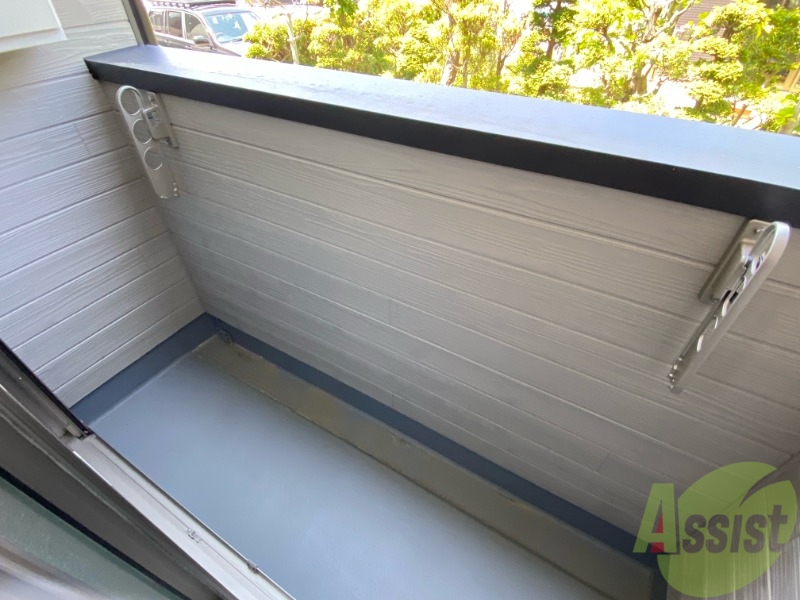 バルコニー　バルコニーはありませんでしたが洗濯物を干すスペースはあります