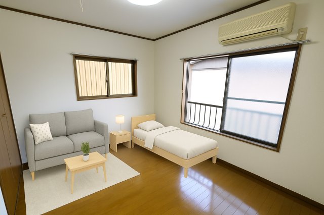 居室・リビング　家具配置イメージ画像です。