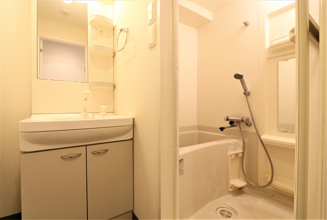 バス・シャワールーム　落ち着く雰囲気のお風呂ですね