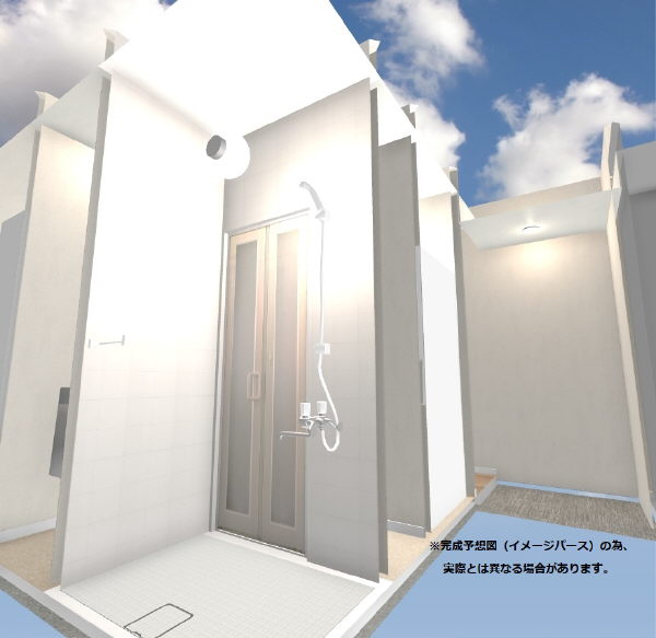 バス・シャワールーム　※完成予想図（イメージパース）の為、実際とは異なる場合があり