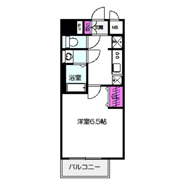 ゼオン大阪EASTの間取り写真