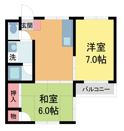 パサージュ北青木の間取り写真