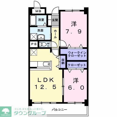 桜並木パークマンションの間取り写真