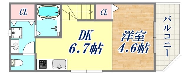 ＪＲ東海道本線 摩耶駅 徒歩15分 2階建 築4年の間取り写真