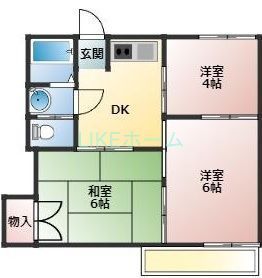 市川グリーンハイツ第2の間取り写真