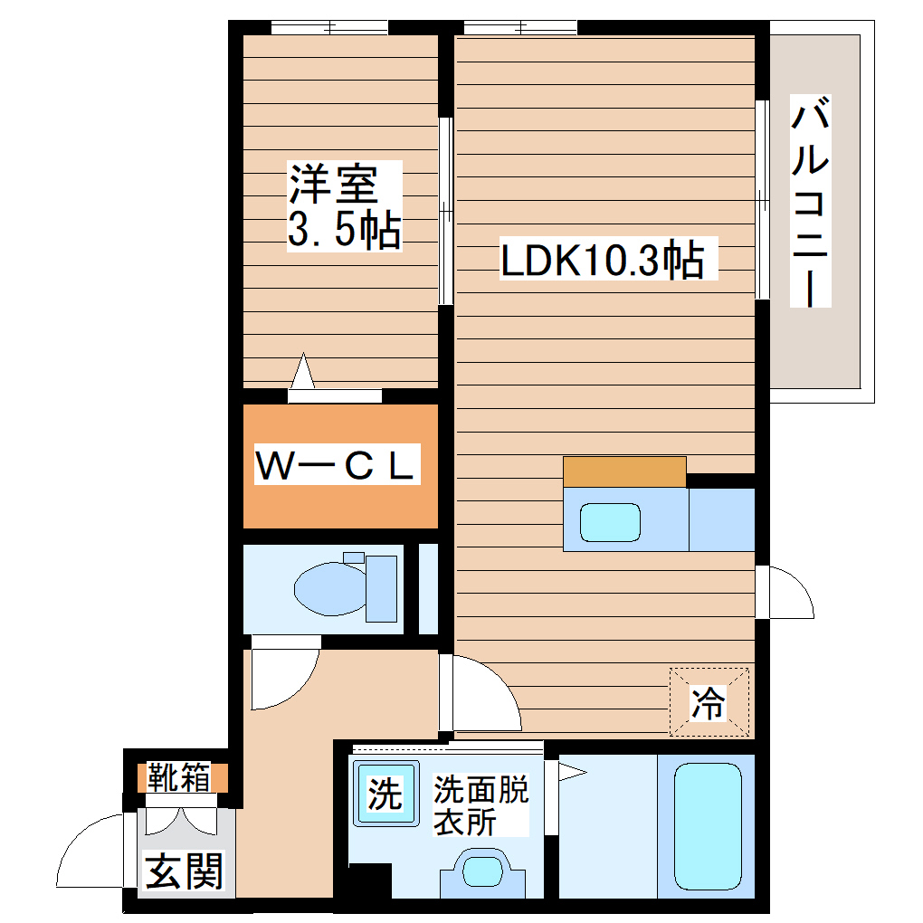 ハイブリッジ恵和町の間取り写真