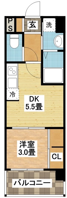 modern palazzo平和公園の間取り写真