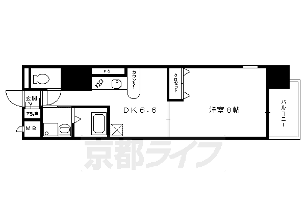 エステムコート京都河原町プレジールの間取り写真