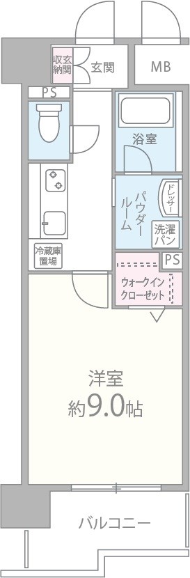 グランドゥール敷津の間取り写真