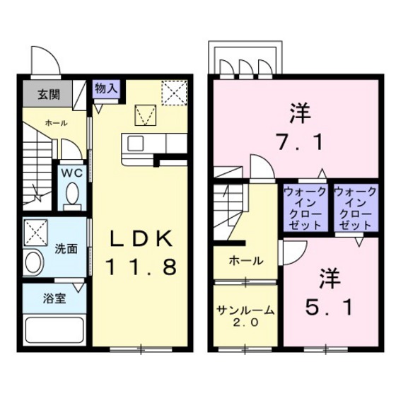 コンフィー中山台IIの間取り写真