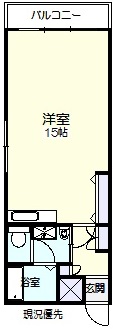大正町中村コーポの間取り写真