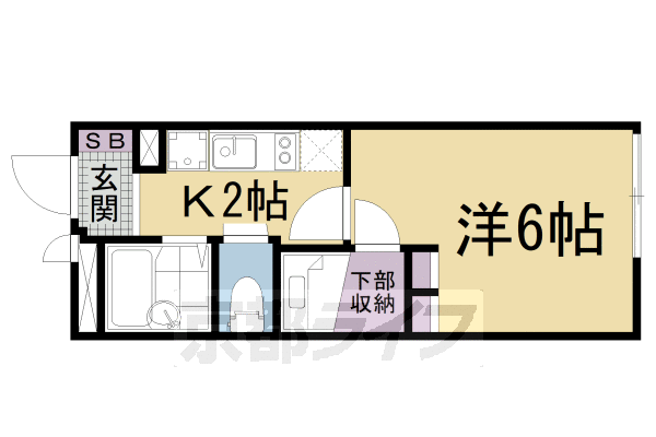 ＪＲ東海道本線 膳所駅 徒歩4分 4階建 築19年の間取り写真