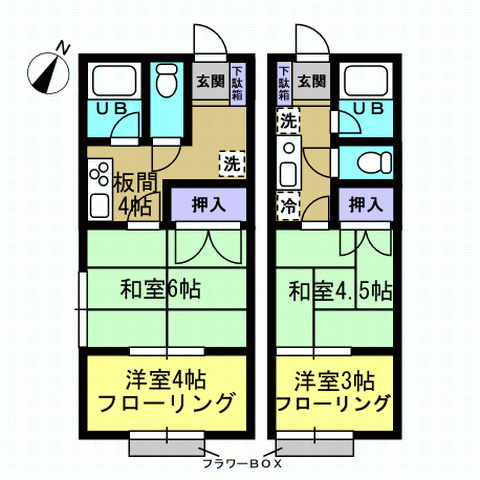 石田住宅の間取り