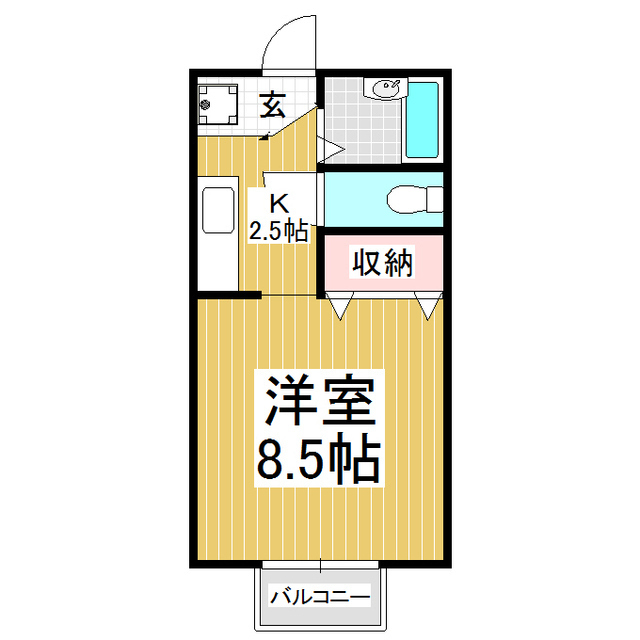 ビュードパレスＣの間取り