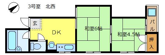 ジュネスあびこの間取り