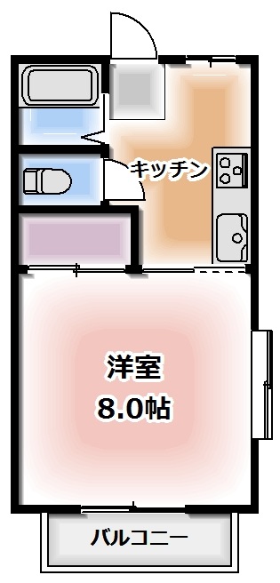 天谷アパートの間取り