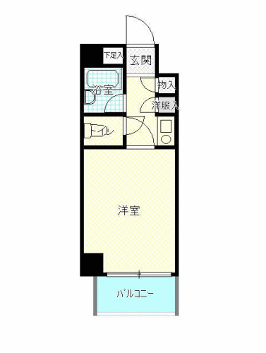 ＪＲ山陽本線 向洋駅 徒歩14分 9階建 築36年の間取り写真