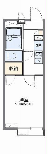 レオパレス栗木コーポの間取り