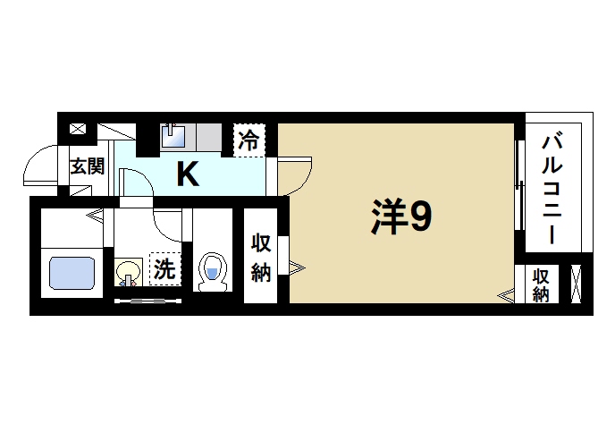 天理市川原城町のマンションの間取り