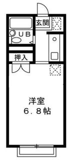 相模原市南区相武台のアパートの間取り