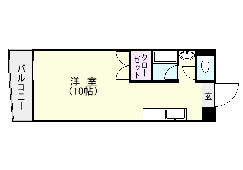 鹿児島市城南町のマンションの間取り