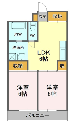 マンション豊城の間取り