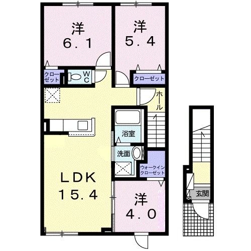 ヒカルサ　苫小牧　ウエストの間取り