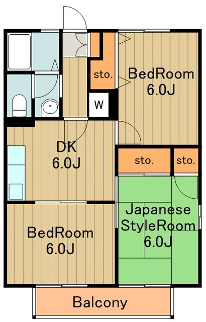 ヴィラ栗本Cの間取り