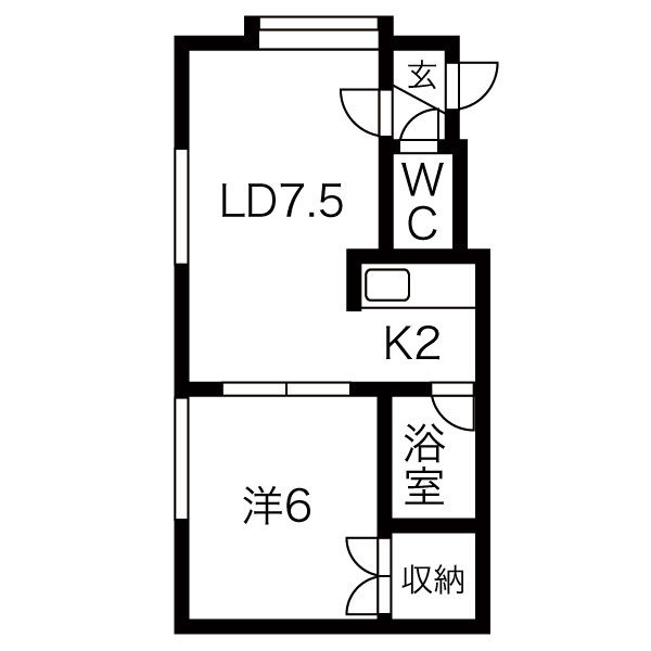 Ｅフラットの間取り