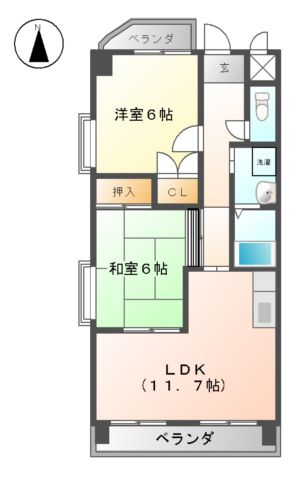 アネックス　西町の間取り