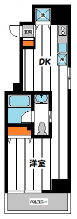 川崎市川崎区本町のマンションの間取り