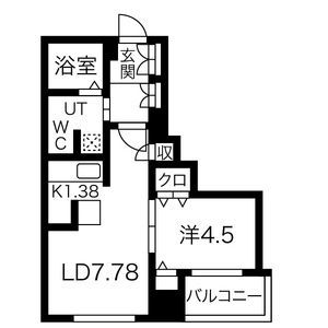 【REGALO菊水二条の間取り】