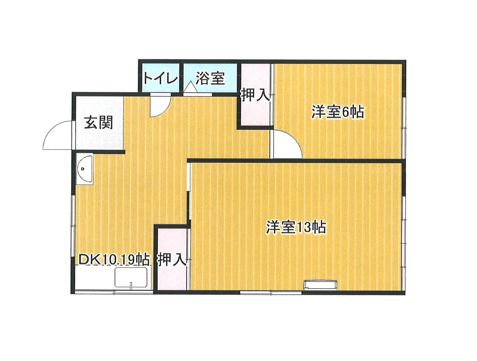 コーポ黒潮の間取り