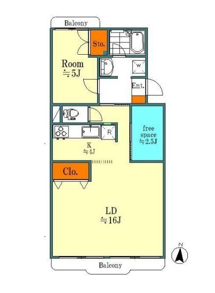 所沢市けやき台のマンションの間取り