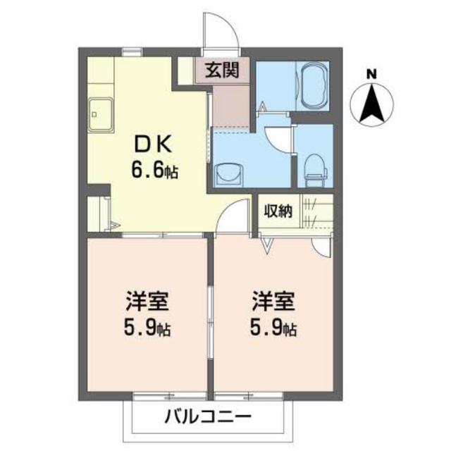 ハイネス本宮Ａの間取り