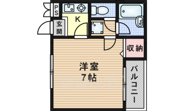 吹田市山田西のマンションの間取り