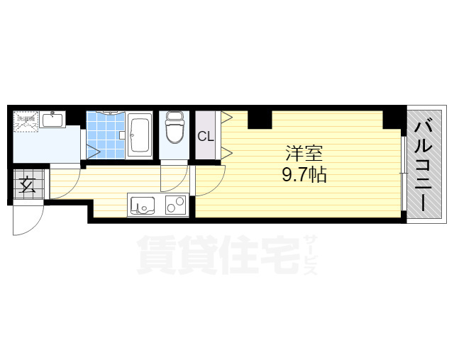 SWAN四天王寺東の間取り