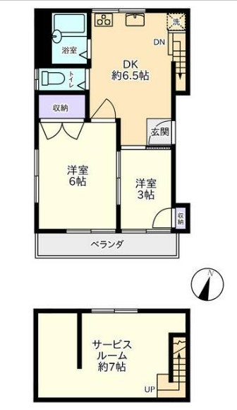 豊島区要町のアパートの間取り