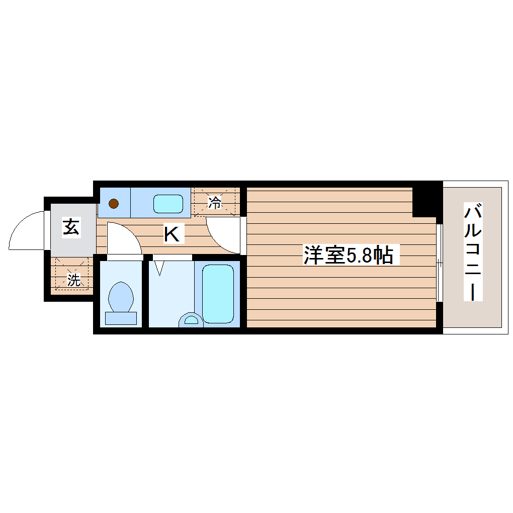 ロイヤルパーク若林の間取り