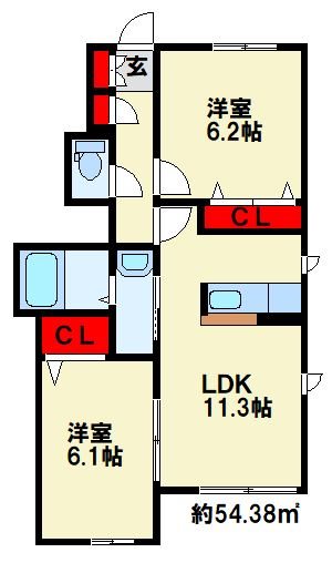 Belle purの間取り