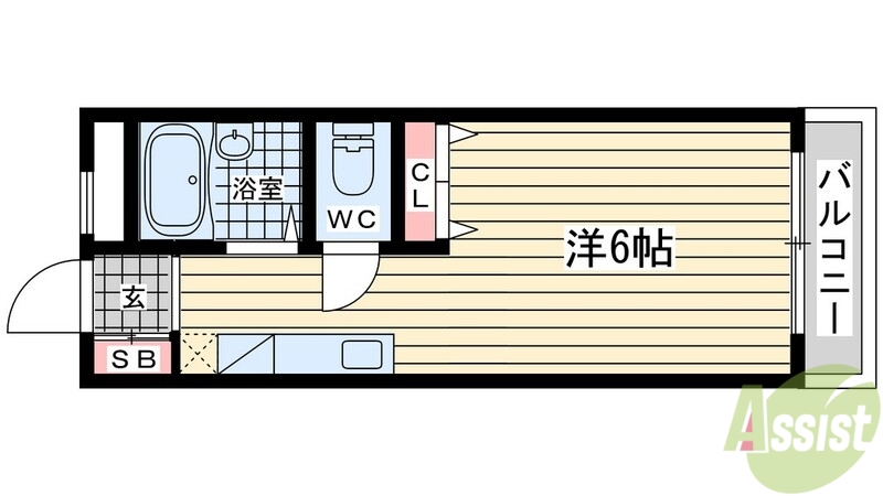 【神戸市西区南別府のマンションの間取り】