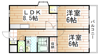 第二古川ハイツの間取り