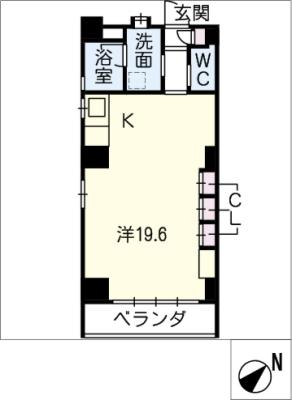 ボン・ヴィヴァン新清州の間取り