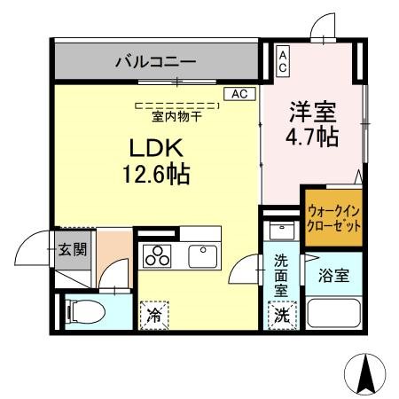 日野市万願寺のアパートの間取り