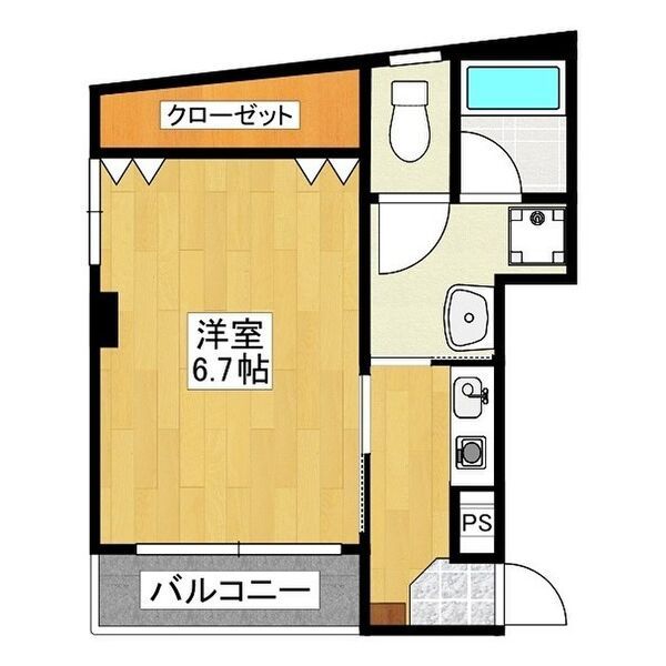 堺市堺区榎元町のアパートの間取り