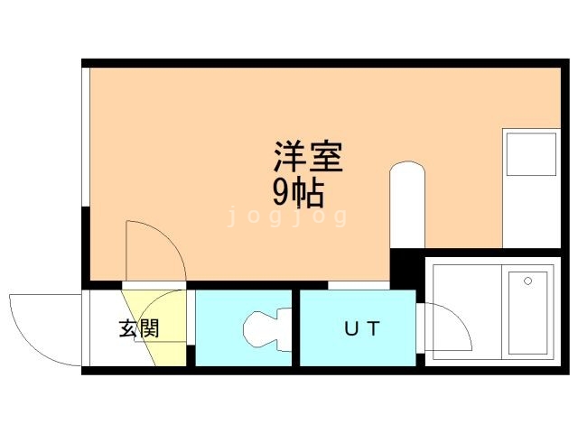 札幌市東区中沼西四条のアパートの間取り