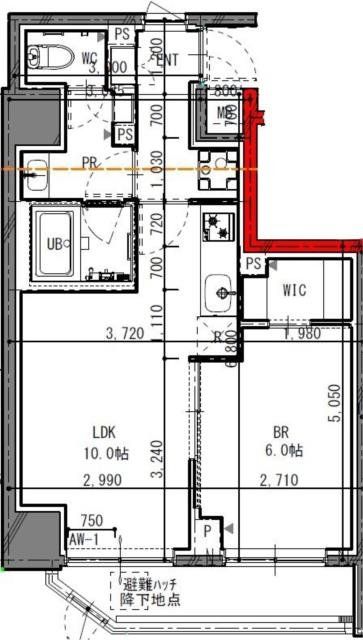 横浜市鶴見区生麦のマンションの間取り